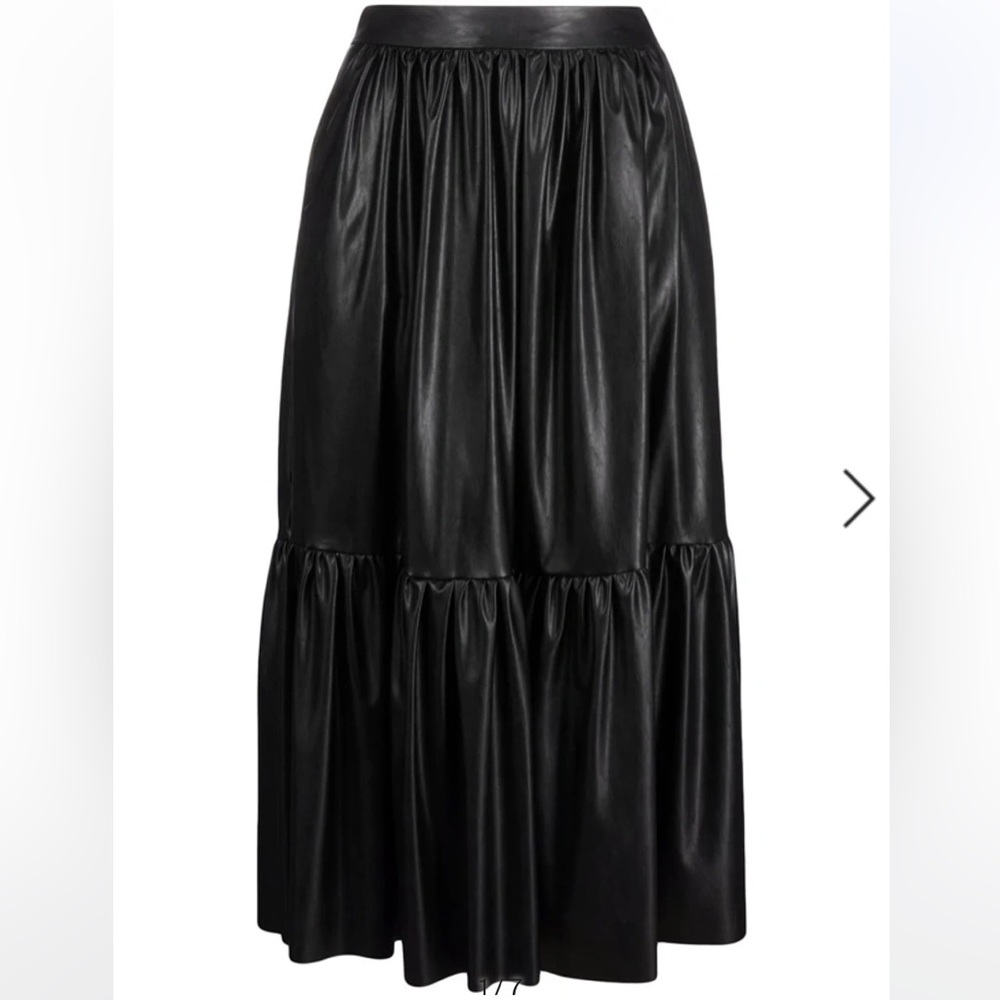 PINKO Asterismo 1 Faux Leather Maxi Skirt
